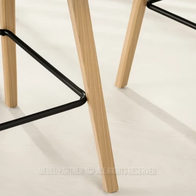 Designová barová židle HODA - dub / černá