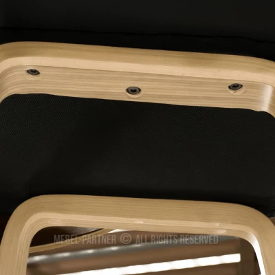 Designová barová židle HODA - dub / černá