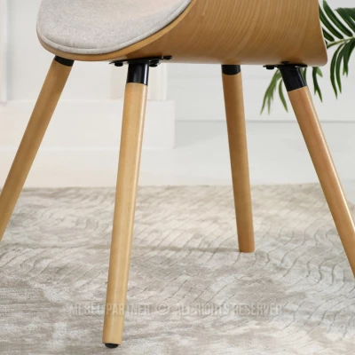 Designová jídelní židle SAROLTA - šedá / dub