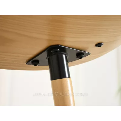 Designová jídelní židle SAROLTA - šedá / dub