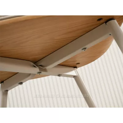 Designová jídelní židle NENET - dub / béžová