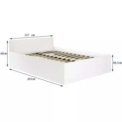 Jednolůžková postel 120x200 OMERYA s úložným prostorem - dub sonoma