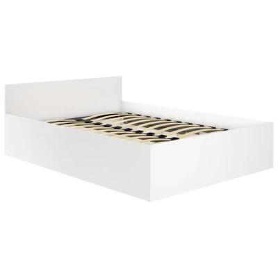 Jednolůžková postel 100x200 OMERYA s úložným prostorem - bílá