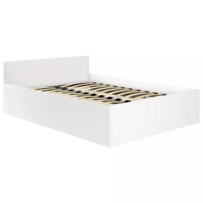 Jednolůžková postel 100x200 OMERYA s úložným prostorem - bílá