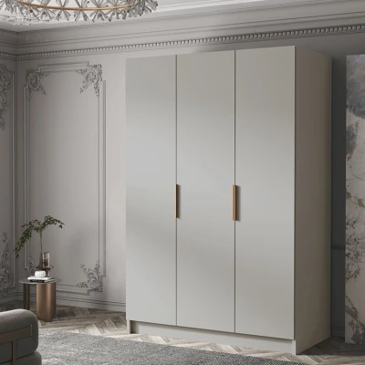 Šatní skříň 150 cm COVO 1 - kašmír / zlaté úchyty