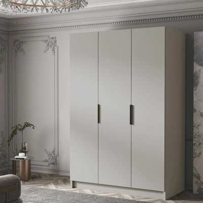 Šatní skříň 150 cm COVO 1 - kašmír / černé úchyty