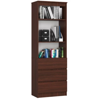 Policový regál se šuplíky VALESTRA - wenge
