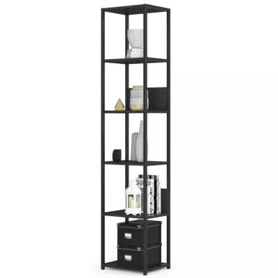 Kovový policový regál 40 cm DERIVAL - černý