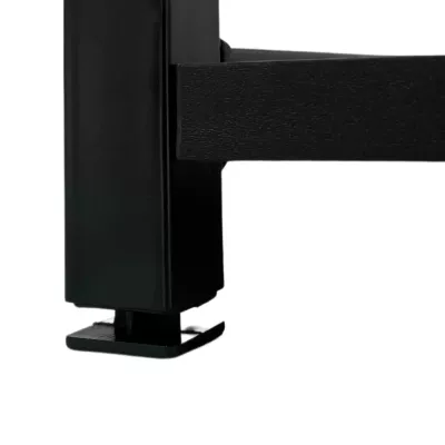 Kovový policový regál 70 cm DERIVAL - černý / dub artisan