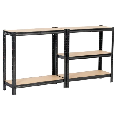 Kovový regál do domácnosti 70 cm QARIAN - černý