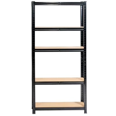 Kovový regál do domácnosti 70 cm QARIAN - černý