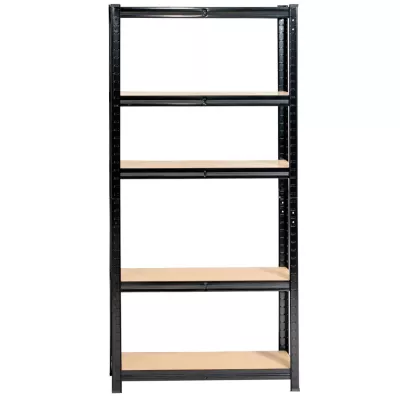 Kovový regál do domácnosti 70 cm QARIAN - černý