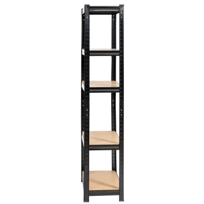 Kovový regál do domácnosti 70 cm QARIAN - černý