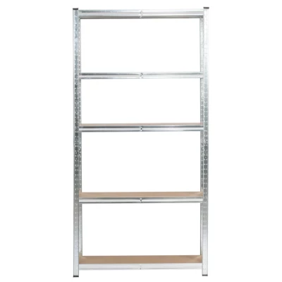 Regál do domácnosti 90 cm QARIAN - stříbrný
