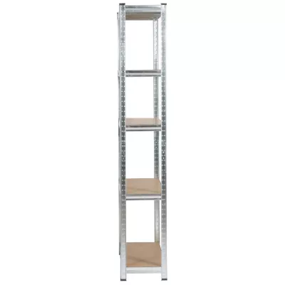 Regál do domácnosti 90 cm QARIAN - stříbrný
