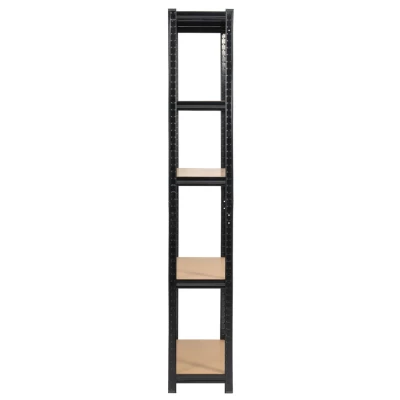 Set kovových regálů do domácnosti 90 cm QARIAN - černý