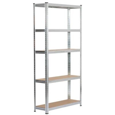 Set kovových regálů do domácnosti 90 cm QARIAN - stříbrný