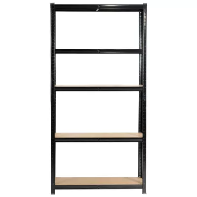 Kovový regál 90 cm QARIAN - černý