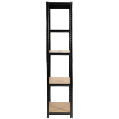Kovový regál 90 cm QARIAN - černý