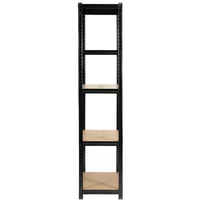 Kovový regál 90 cm QARIAN - černý