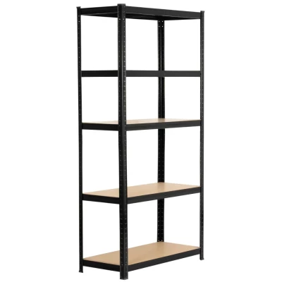 Kovový regál 90 cm QARIAN - černý
