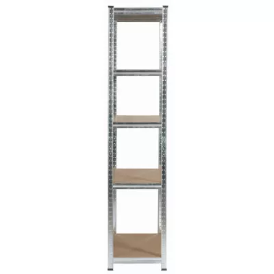 Kovový regál 90 cm QARIAN - stříbrný