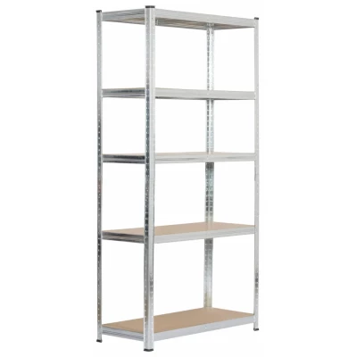 Kovový regál 90 cm QARIAN - stříbrný