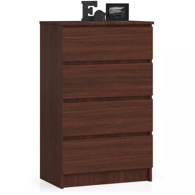 Úzká komoda se šuplíky SAVRILA - wenge