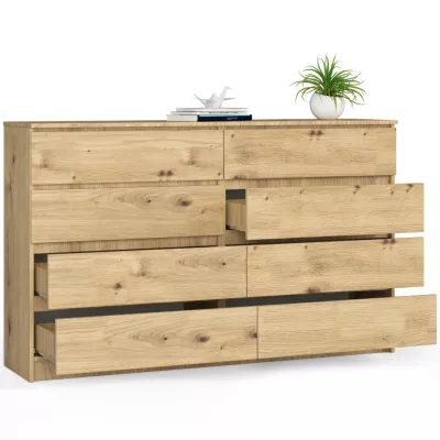 Velká komoda se šuplíky SAVRILA - dub artisan