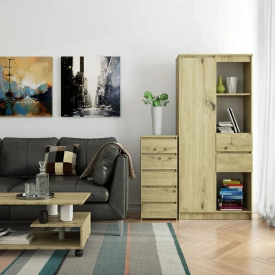 Komoda se šuplíky VALESTRA - dub artisan
