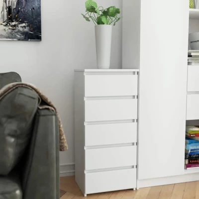Komoda se šuplíky VALESTRA - bílá
