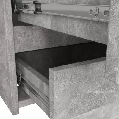 Úzká komoda se šuplíky VALESTRA - beton