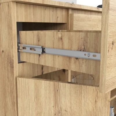 Komoda se šuplíky a dvířky JUNIPER - dub artisan