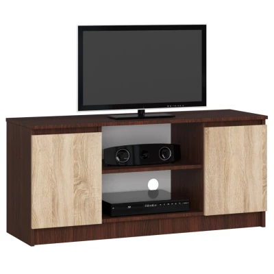 TV stolek YMARIN - wenge / dub sonoma