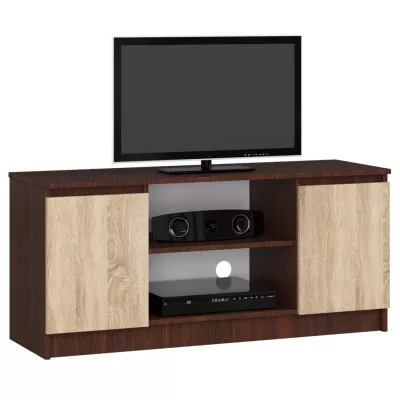 TV stolek YMARIN - wenge / dub sonoma