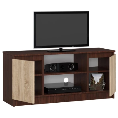 TV stolek YMARIN - wenge / dub sonoma