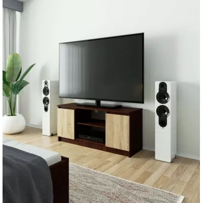 TV stolek YMARIN - wenge / dub sonoma