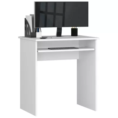 Malý PC stůl WREN - bílý