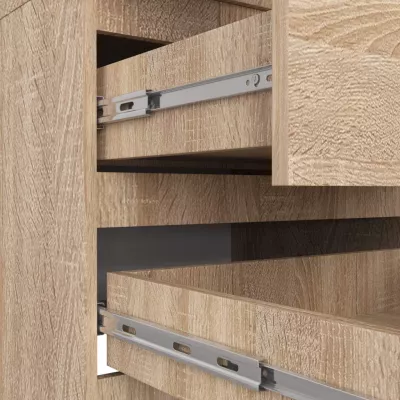 Šatní skříň se šuplíky 60 cm WREN - dub sonoma