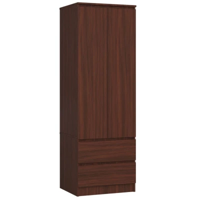 Šatní skříň se šuplíky 60 cm WREN - wenge