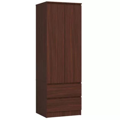 Šatní skříň se šuplíky 60 cm WREN - wenge