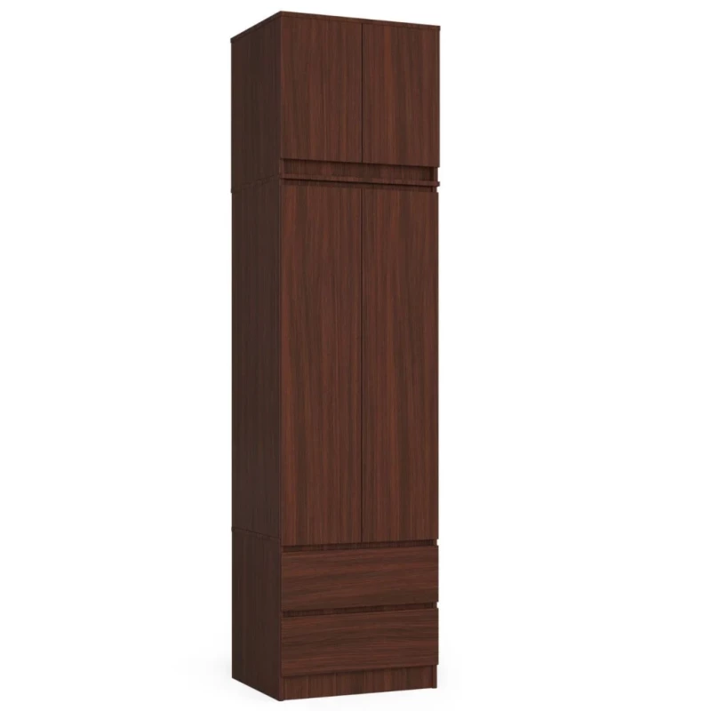 Šatní skříň s nástavcem 60 cm WREN - wenge