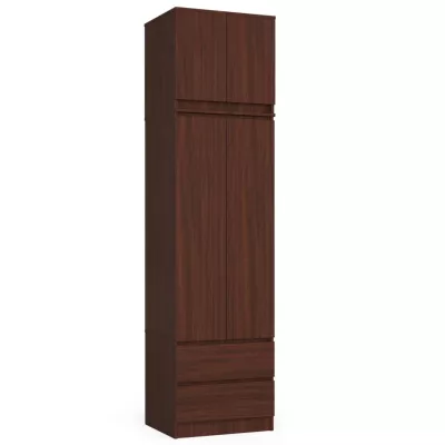 Šatní skříň s nástavcem 60 cm WREN - wenge