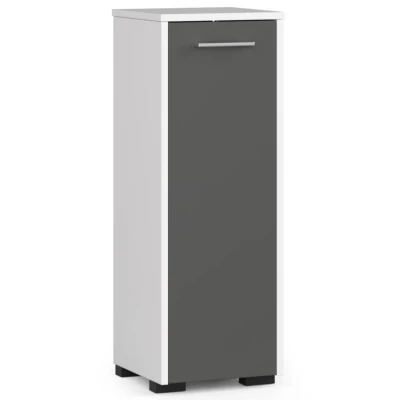 Dolní koupelnová skříňka MERALYA - bílá / šedá