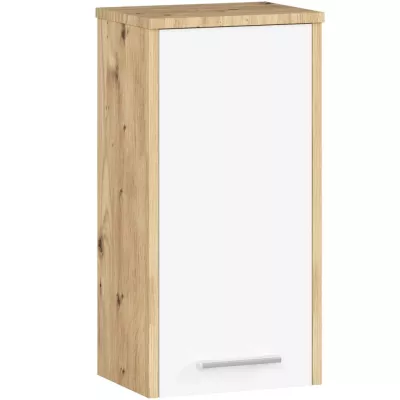 Horní koupelnová skříňka MERALYA - dub artisan / bílá