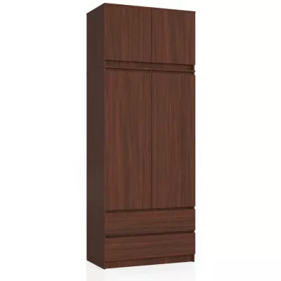 Šatní skříň s nástavcem 90 cm LOTA - wenge