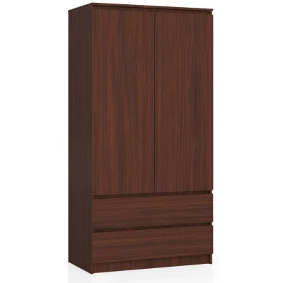 Šatní skříň se šuplíky 90 cm LOTA - wenge