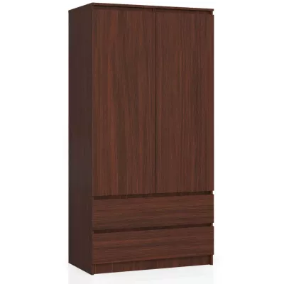 Šatní skříň se šuplíky 90 cm LOTA - wenge