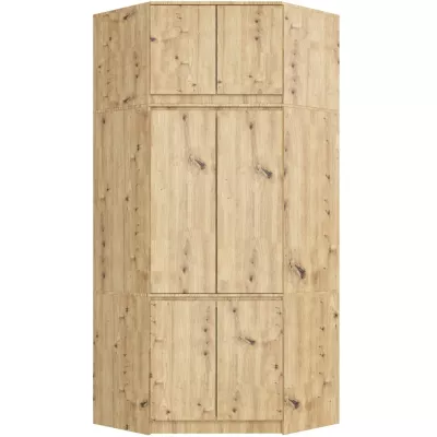 Rohový nástavec na skříň LOTA 100 cm - dub artisan