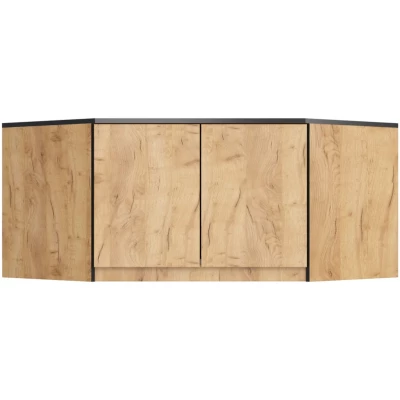 Rohový nástavec na skříň LOTA 100 cm - dub craft
